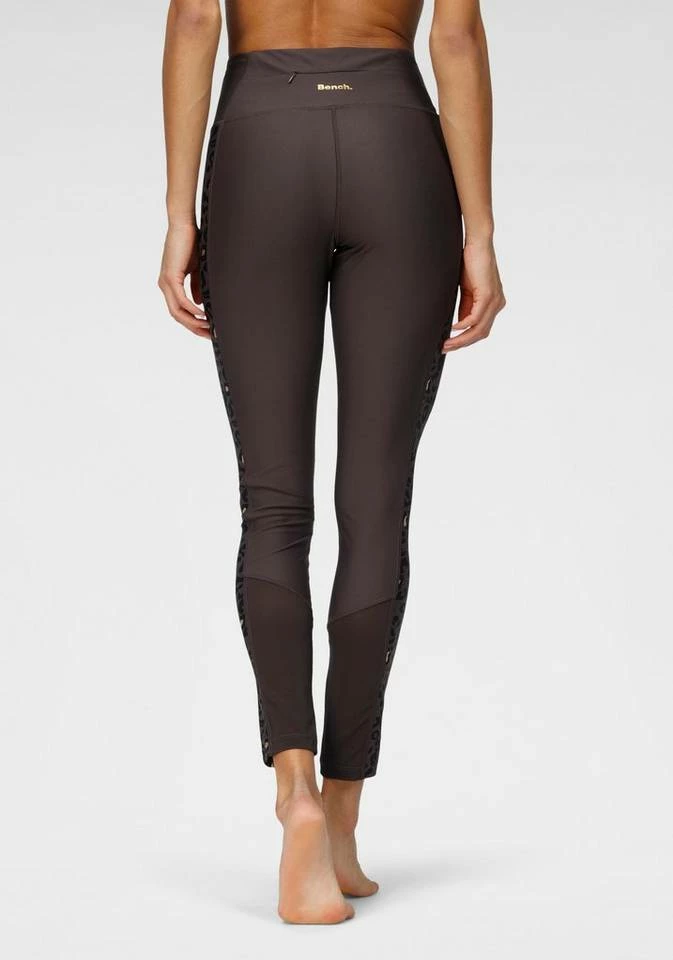 Bench. Leggings mit Leodruck und Mesh-Einsatz Schwarz-leo, White-leo 6 Bench. Leggings mit Leodruck und Mesh-Einsatz Schwarz-leo, White-leo – Bild 6