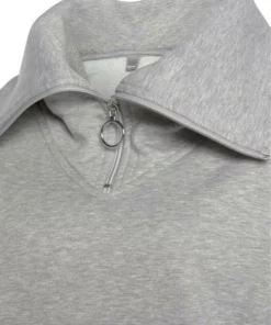 Bench. Sweater mit Stehkragen und Logodruck Schwarz, Altrosa, Grau -Bench Verkaufsgeschäft 0821286e 0f9f 5c4e bef5 9f6f7fdab454