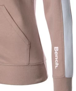 Bench. Sweatjacke mit Seitenstreifen und Stehkragen Stone-wei&szlig;, Schwarz-wei&szlig;, Nude-wei&szlig; -Bench Verkaufsgeschäft 1222d6ba 4c65 55f2 a900 de4d122e5b7a