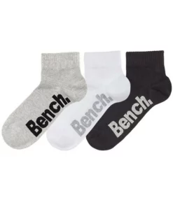 Bench. Kurzsocken (3-Paar) mit bequemen Rippbündchen Schwarz | weiß | grau, Schwarz, Jeans 12 Bench. Kurzsocken (3-Paar) mit bequemen Rippbündchen Schwarz | weiß | grau, Schwarz, Jeans -Bench Verkaufsgeschäft 15423282