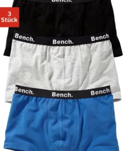 Bench. Boxer (3 Stück) mit Logo-Webbund Schwarz | grau-meliert | blau, Schwarz, Marine -Bench Verkaufsgeschäft 15520473