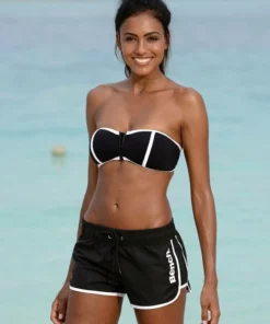 Bench. Badeshorts, mit Kontrastdetails T&uuml;rkis, Pink, Orange, Schwarz -Bench Verkaufsgeschäft 15669138