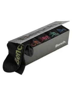 Bench. Socken (Box, 6-Paar) mit verschiedenfarbigen Logos Schwarz, Jeans-meliert, Grau-meliert -Bench Verkaufsgeschäft 16788728