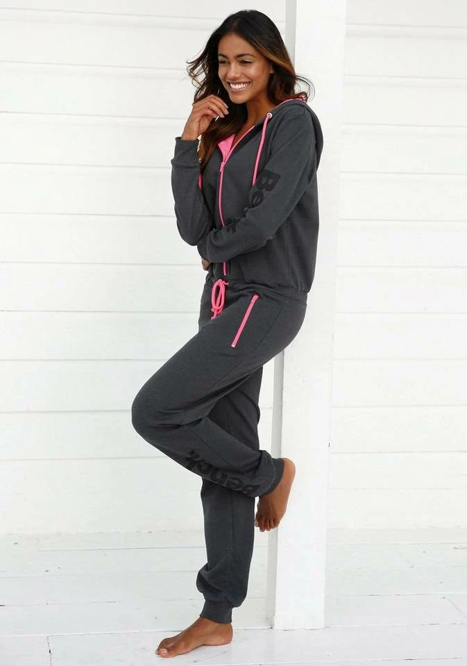 Bench. Jumpsuit mit kontrastfarbenen Details Anthrazit-meliert, Anthrazit-meliert-mint 5 Bench. Jumpsuit mit kontrastfarbenen Details Anthrazit-meliert, Anthrazit-meliert-mint – Bild 5