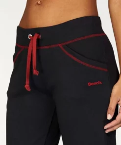 Bench. Relaxhose mit kontrastfarbenen Nähten Hellgrau-orange, Anthrazit-petrol, Schwarz-rubinrot -Bench Verkaufsgeschäft 17791633