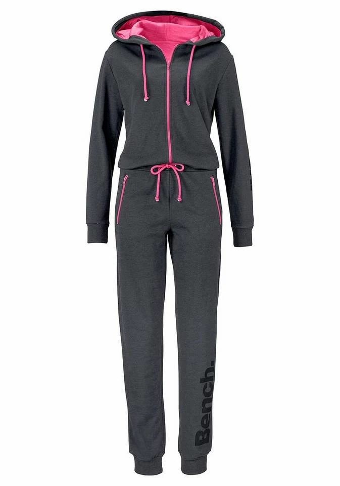 Bench. Jumpsuit mit kontrastfarbenen Details Anthrazit-meliert, Anthrazit-meliert-mint 2 Bench. Jumpsuit mit kontrastfarbenen Details Anthrazit-meliert, Anthrazit-meliert-mint – Bild 2