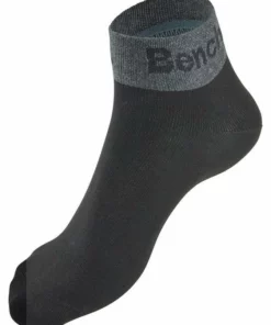 Bench. Kurzsocken (8-Paar) mit eingestricktem Schriftzug am Bündchen 2 x schwarz | 2 x weiß | 2 x hellgrau-meliert | 2 x blau, Schwarz -Bench Verkaufsgeschäft 18864640