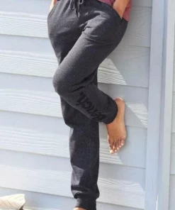 Bench. Relaxhose mit Logoprint Schwarz, Anthrazit-meliert