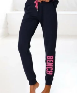 Bench. Sweathose »Contrast« mit kontrastfarbenem Logoprint Navy-pink, Schwarz-weiß, Grau-meliert-pfirsich -Bench Verkaufsgeschäft 1ab8fac6 fec3 58b2 8c3c 431f7b052584