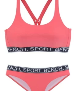 Bench. Bustier-Bikini mit Bench-Schriftzug Pink, Schwarz -Bench Verkaufsgeschäft 202e3527 0196 54ab 9b58 342cd0bc7887