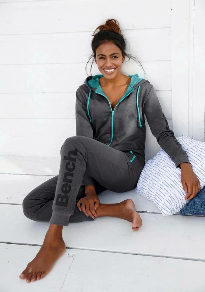 Bench. Jumpsuit mit kontrastfarbenen Details Anthrazit-meliert, Anthrazit-meliert-mint 8 Bench. Jumpsuit mit kontrastfarbenen Details Anthrazit-meliert, Anthrazit-meliert-mint – Bild 8