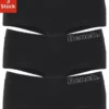 Bench. Panty (3 Stück) mit weichem Bündchen und Logodruck Schwarz, Anthrazit-meliert-rosa, Rot-meliert | marine-meliert | grau-meliert