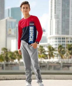 Bench. Sweathose mit großem Logo-Druck und Nahttaschen -Bench Verkaufsgeschäft 26797469