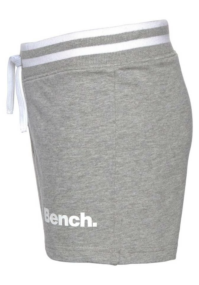 Bench. Sweatshorts mit Logo-Druck Schwarz, Grau-meliert 3 Bench. Sweatshorts mit Logo-Druck Schwarz, Grau-meliert – Bild 3