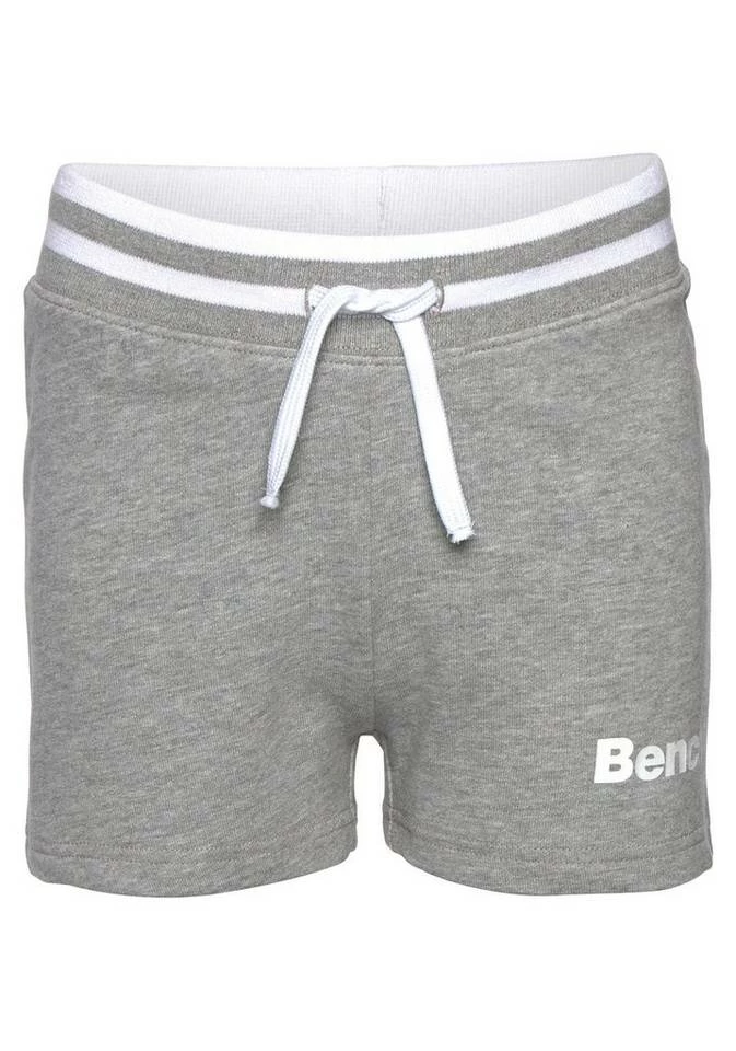 Bench. Sweatshorts mit Logo-Druck Schwarz, Grau-meliert 1 Bench. Sweatshorts mit Logo-Druck Schwarz, Grau-meliert