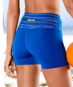 Bench. Funktionsshorts mit reflektierenden Details und Logo-Tape Schwarz, Hellorange-orange, Königsblau-blau