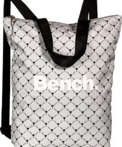 Bench. Cityrucksack »ORI303N Bench Cityrucksack grau Größe 30x40x13« (Cityrucksack), Cityrucksack, Henkeltasche Nylon, grau ca. 40cm hoch, kleine Palmen Taubenblau, Hellviolett, Hellgrau, Rosa