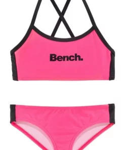 Bench. Bustier-Bikini mit gekreuzten Trägern Blau-weiß, Türkis-schwarz, Pink-schwarz, Schwarz-weiß -Bench Verkaufsgeschäft 31422006