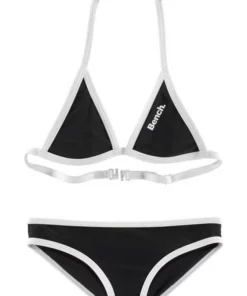 Bench. Triangel-Bikini mit Logoprint an Top und Hose Schwarz-weiß, Türkis-schwarz, Pink-schwarz -Bench Verkaufsgeschäft 31422873