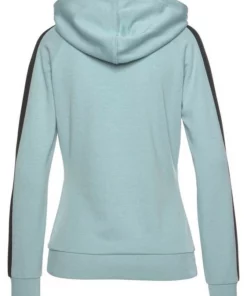 Bench. Kapuzensweatshirt mit Seitenstreifen und Kängurutasche Rosa-schwarz, Anthrazit-meliert-schwarz, Ecru-schwarz, Mint-schwarz -Bench Verkaufsgeschäft 31709430