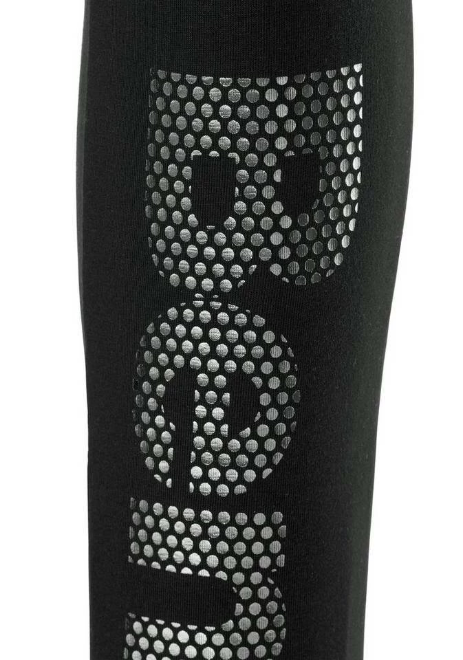 Bench. Leggings mit Logodruck in Metalloptik Schwarz, Grau-meliert 6 Bench. Leggings mit Logodruck in Metalloptik Schwarz, Grau-meliert – Bild 6