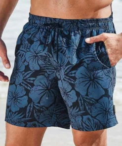 Bench. Badeshorts Neon-orange-bedruckt, Marine-bedruckt -Bench Verkaufsgeschäft 31905243