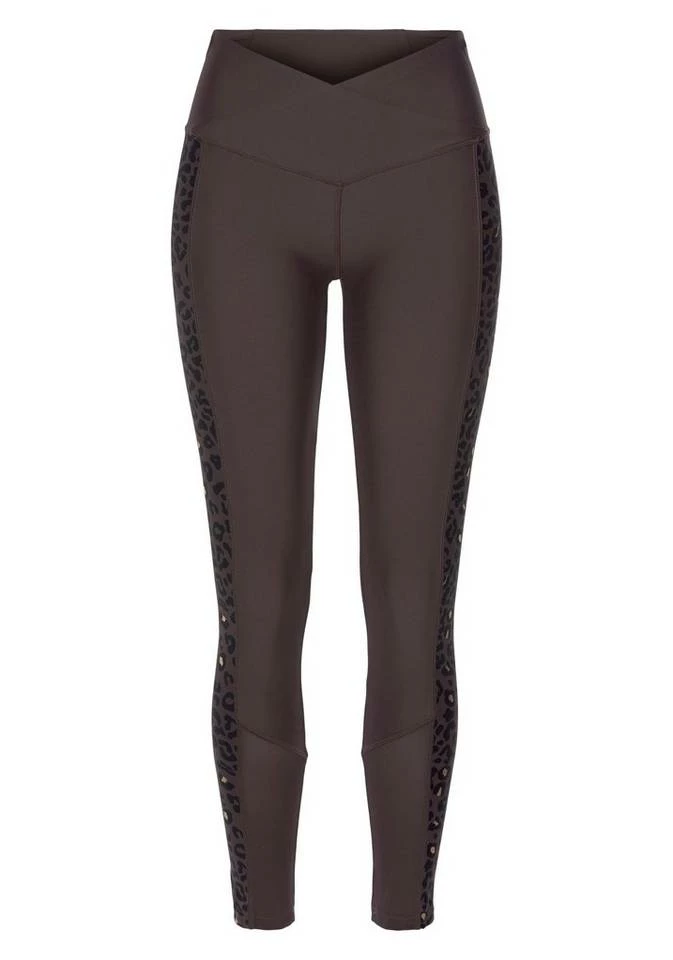 Bench. Leggings mit Leodruck und Mesh-Einsatz Schwarz-leo, White-leo 2 Bench. Leggings mit Leodruck und Mesh-Einsatz Schwarz-leo, White-leo – Bild 2