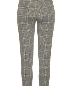 Bench. 7/8-Leggings mit Kontrastfarben seitlichem Tape Kariert-rostrot, Kariert-curry -Bench Verkaufsgeschäft 32896690