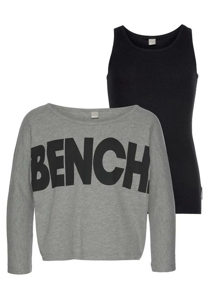 Bench. Langarmshirt (Set, 2-tlg) mit großem Logoschriftzug 2 Bench. Langarmshirt (Set, 2-tlg) mit großem Logoschriftzug – Bild 2