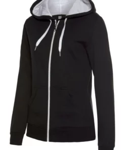 Bench. Kapuzensweatjacke »Contrast« mit Reißverschlusstasche am Ärmel Navy-pink, Grau-meliert-pfirsich, Schwarz-wei&szlig; -Bench Verkaufsgeschäft 34282276