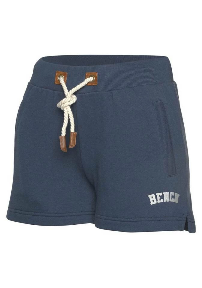 Bench. Sweatshorts mit Kordelzug und Lederimitat-Details Navy, Koralle 5 Bench. Sweatshorts mit Kordelzug und Lederimitat-Details Navy, Koralle – Bild 5