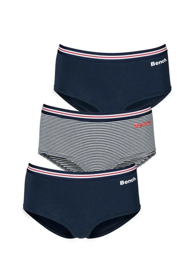 Bench. Hipster (3 Stück) mit weichem Webbündchen und kleinem Logodruck seitlich Rot, Marine 8 Bench. Hipster (3 Stück) mit weichem Webbündchen und kleinem Logodruck seitlich Rot, Marine – Bild 8