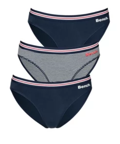 Bench. Bikinislip (3 Stück) mit weichem Webbündchen und kleinem Logodruck seitlich Rot, Marine -Bench Verkaufsgeschäft 34505811