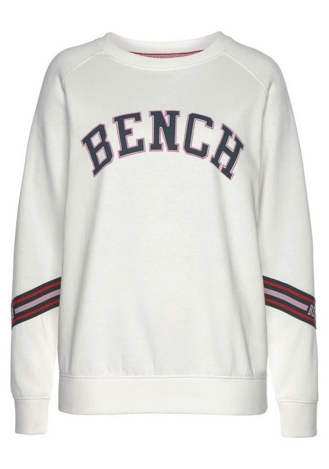 Bench. Sweatshirt mit Logo Tape an den Ärmeln Dunkelrosa-rosa, Weiß 2 Bench. Sweatshirt mit Logo Tape an den Ärmeln Dunkelrosa-rosa, Weiß – Bild 2