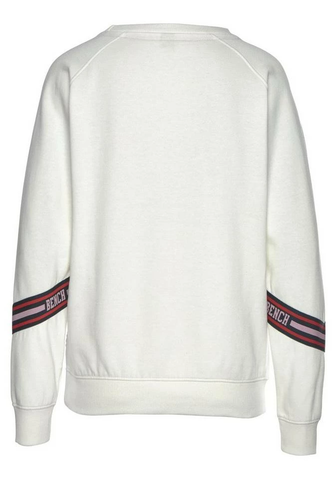 Bench. Sweatshirt mit Logo Tape an den Ärmeln Dunkelrosa-rosa, Weiß 3 Bench. Sweatshirt mit Logo Tape an den Ärmeln Dunkelrosa-rosa, Weiß – Bild 3