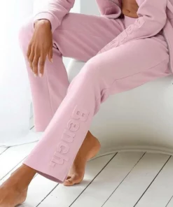 Bench. Relaxhose aus Piqué mit 3D-Logoschriftzug Black, Ecru, Old rose