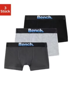 Bench. Boxer (3 Stück) für Jungen Schwarz, Anthrazit | grau-meliert | schwarz