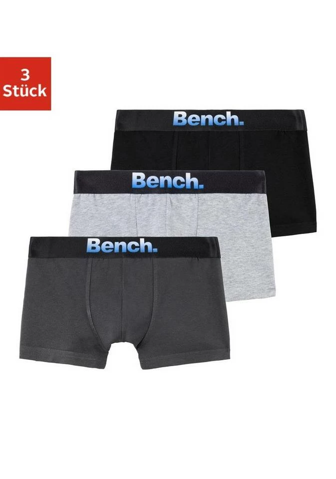 Bench. Boxer (3 Stück) für Jungen Schwarz, Anthrazit | grau-meliert | schwarz 1 Bench. Boxer (3 Stück) für Jungen Schwarz, Anthrazit | grau-meliert | schwarz