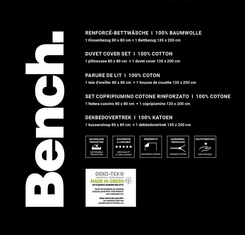 Wendebettwäsche »Bench«, Bench., mit Schriftzug 6 Wendebettwäsche »Bench«, Bench., mit Schriftzug – Bild 6