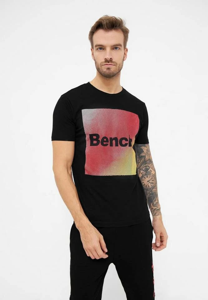 Bench. Kurzarmshirt »Swirl« Khaki, Schwarz 8 Bench. Kurzarmshirt »Swirl« Khaki, Schwarz – Bild 8
