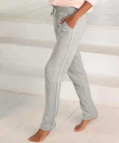 Bench. Homewearhose mit Metallic-Streifen Dunkelblau, Hellgrau, Weinrot, Schwarz