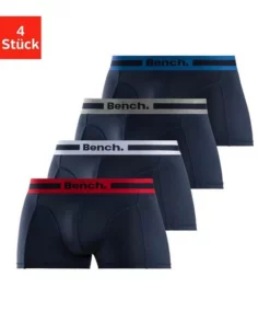 Bench. Funktionsboxer (4 Stück) aus Microfaser Blau | bordeaux | anthrazit | petrol, Navy-rot | navy-grau-meliert | navy-blau | navy-weiß, Rot | grau-meliert | navy | schwarz, Schwarz-anthrazit-meliert -Bench Verkaufsgeschäft 3a688963 1d7a 53c2 a352 decb7b8454d4