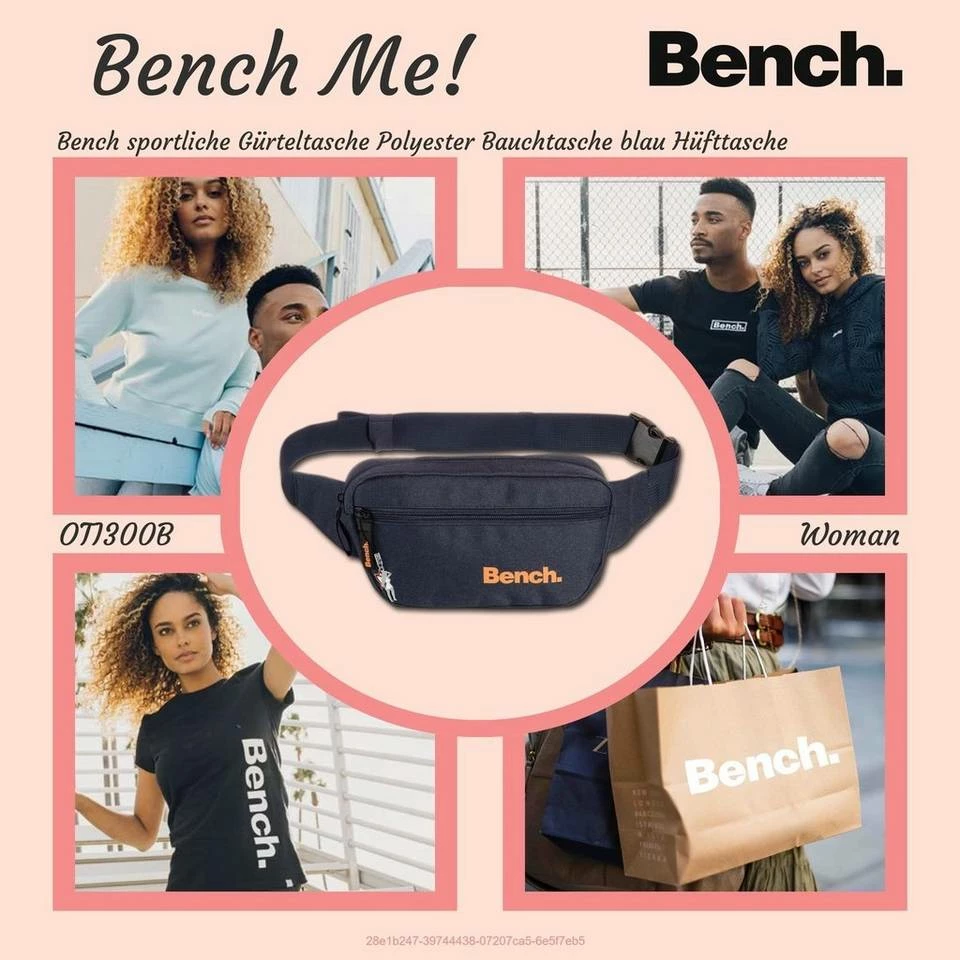 Bench. Gürteltasche »D2OTI300B Bench sportliche Gürteltasche blau« (Gürteltasche), Damen, Jugend, Herren Tasche aus Polyester, Größe ca. 23cm in blau 2 Bench. Gürteltasche »D2OTI300B Bench sportliche Gürteltasche blau« (Gürteltasche), Damen, Jugend, Herren Tasche aus Polyester, Größe ca. 23cm in blau – Bild 2