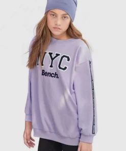 Bench. Sweatshirt oversize - mit Logo-Print am Ärmel