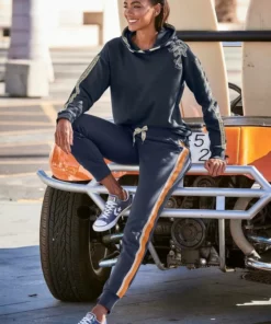 Bench. Kapuzensweatshirt mit Blumenprint und Logotapes Mandarine, Dunkelblau, Creme -Bench Verkaufsgeschäft 430c10b1 08ad 5d07 a0ba ec54ac4ca39d