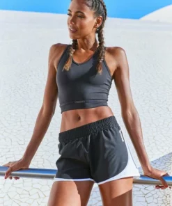 Bench. Crop-Top mit Racerback und Mesh-Einsätze Schwarz, Orange, Royalblau -Bench Verkaufsgeschäft 433d25dc add0 580f 902a b3cba9d8a0b8