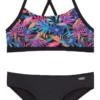 Bench. Bustier-Bikini mit trendigem Dschungeldruck