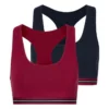 Bench. Bustier (Packung, 2 Stück) mit Racerback und kleinem Logodruck hinten