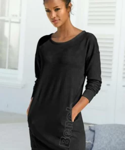 Bench. Sweatkleid mit seitlichem Logoprint Nude-weiß, Stone-weiß, Schwarz-weiß -Bench Verkaufsgeschäft 5814d2fd 51aa 531e 874e 799465079327