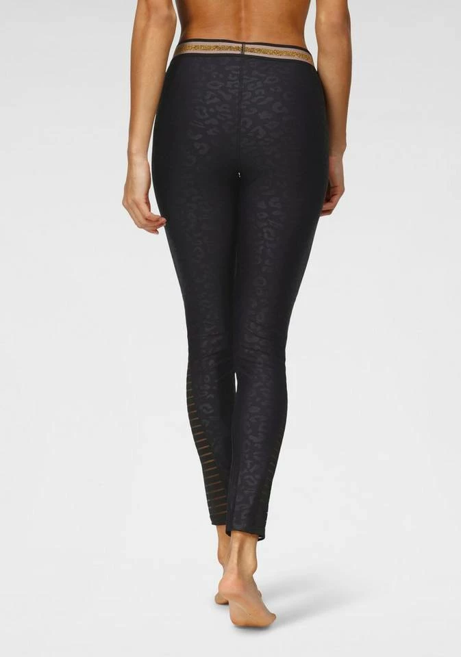 Bench. Leggings mit Leodruck und Mesh-Einsatz Nougat-leo, Schwarz-leo 8 Bench. Leggings mit Leodruck und Mesh-Einsatz Nougat-leo, Schwarz-leo – Bild 8